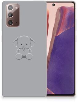 B2Ctelecom Telefoonhoesje Samsung Note 20 Hippe Hoesjes Baby Olifant