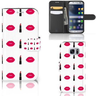 B2Ctelecom Telefoonhoesje Samsung S7 Design Lipstick Kiss