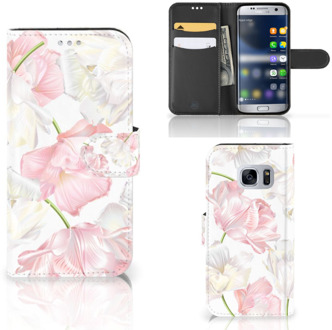 B2Ctelecom Telefoonhoesje Samsung S7 Design Lovely Flowers
