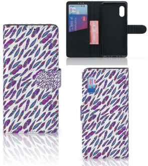 B2Ctelecom Telefoonhoesje Samsung Xcover Pro Flip Cover Feathers Color