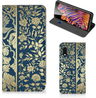 B2Ctelecom Telefoonhoesje Samsung Xcover Pro Foto hoesje Golden Flowers