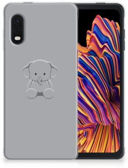 B2Ctelecom Telefoonhoesje Samsung Xcover Pro Hippe Hoesjes Baby Olifant