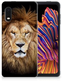 B2Ctelecom Telefoonhoesje Samsung Xcover Pro Hippe Hoesjes Customize Super als Vaderdag Cadeau Leeuw