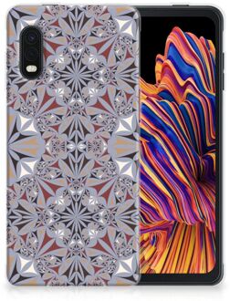 B2Ctelecom Telefoonhoesje Samsung Xcover Pro Hoesje Flower Tiles