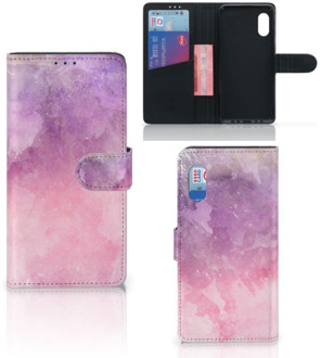 B2Ctelecom Telefoonhoesje Samsung Xcover Pro Leuk Telefoonhoesje Pink Purple Paint