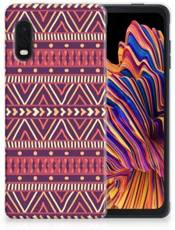 B2Ctelecom Telefoonhoesje Samsung Xcover Pro Leuk TPU Backcase Aztec Purple