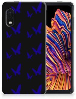 B2Ctelecom Telefoonhoesje Samsung Xcover Pro TPU Silicone Hoesje Vlinder Patroon