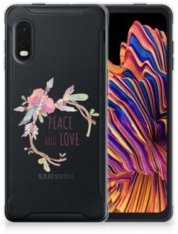 B2Ctelecom Telefoonhoesje Samsung Xcover Pro TPU Siliconen Hoesje Boho Text