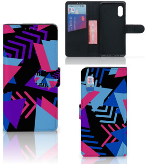 B2Ctelecom Telefoonhoesje Samsung Xcover Pro Wallet Book Case Design Funky Triangle