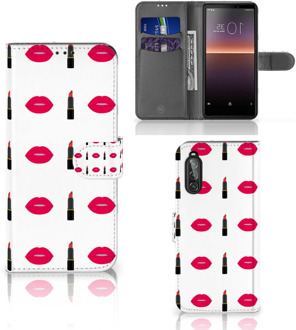 B2Ctelecom Telefoonhoesje Sony Xperia 10 II Beschermhoes Lipstick Kiss