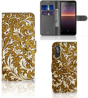 B2Ctelecom Telefoonhoesje Sony Xperia 10 II Bookcase Barok Goud