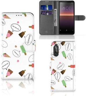 B2Ctelecom Telefoonhoesje Sony Xperia 10 II Flip Cover IJsjes