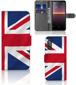 B2Ctelecom Telefoonhoesje Sony Xperia 10 II Wallet Case Groot-Brittannië