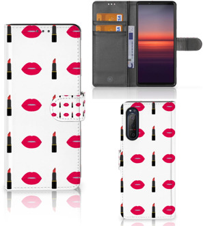 B2Ctelecom Telefoonhoesje Sony Xperia 5II Beschermhoes Lipstick Kiss