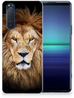 B2Ctelecom Telefoonhoesje Sony Xperia 5II Hippe Hoesjes Customize Super als Vaderdag Cadeau Leeuw