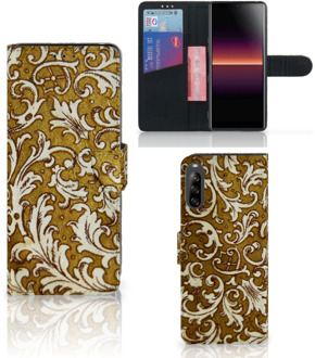 B2Ctelecom Telefoonhoesje Sony Xperia L4 Bookcase Barok Goud