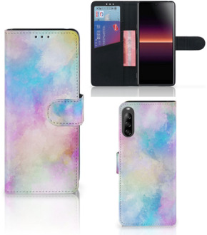 B2Ctelecom Telefoonhoesje Sony Xperia L4 Bookcase Personaliseren Watercolor Light