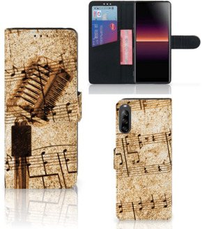 B2Ctelecom Telefoonhoesje Sony Xperia L4 Cover Ontwerpen Bladmuziek