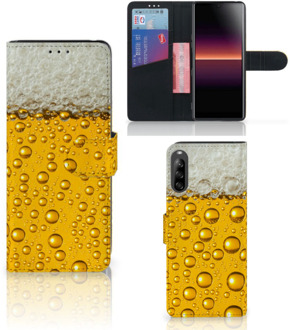 B2Ctelecom Telefoonhoesje Sony Xperia L4 Flip Cover Valentijn Cadeautje hem Bier