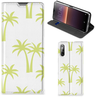 B2Ctelecom Telefoonhoesje Sony Xperia L4 Magnet Case Palmtrees