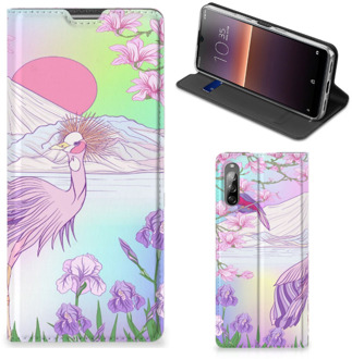 B2Ctelecom Telefoonhoesje Sony Xperia L4 Wallet Bookcase Vogel