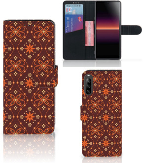 B2Ctelecom Telefoonhoesje Sony Xperia L4 Wallet Case Batik Brown