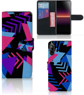 B2Ctelecom Telefoonhoesje Sony Xperia L4 Wallet Case Design Funky Triangle