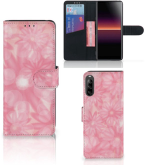 B2Ctelecom Telefoonhoesje Sony Xperia L4 Wallet Case Spring Flowers