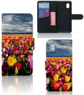 B2Ctelecom Telefoonhoesje Tekst Alcatel 1B (2020) Wallet Case Moederdag Cadeau Tulpen