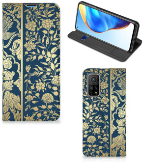 B2Ctelecom Telefoonhoesje Xiaomi Mi 10T | 10T Pro Foto hoesje Golden Flowers