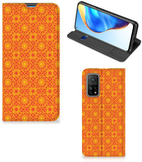 B2Ctelecom Telefoonhoesje Xiaomi Mi 10T | 10T Pro Wallet Case Batik Orange