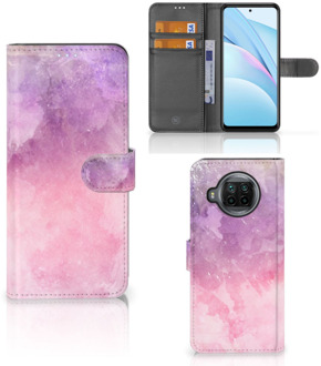 B2Ctelecom Telefoonhoesje Xiaomi Mi 10T Lite Flipcase Pink Purple Paint
