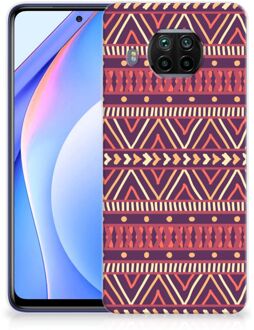 B2Ctelecom Telefoonhoesje Xiaomi Mi 10T Lite Leuk TPU Backcase Aztec Purple