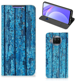 B2Ctelecom Telefoonhoesje Xiaomi Mi 10T Lite Magnet Case Wood Blue