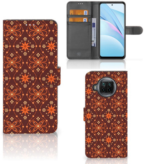 B2Ctelecom Telefoonhoesje Xiaomi Mi 10T Lite Wallet Book Case Batik Brown