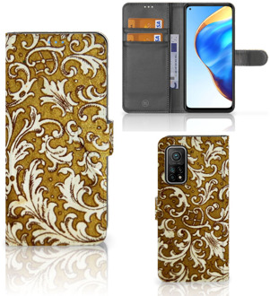 B2Ctelecom Telefoonhoesje Xiaomi Mi 10T Pro | Mi 10T Bookcase Barok Goud