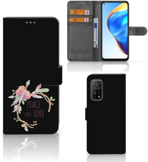 B2Ctelecom Telefoonhoesje Xiaomi Mi 10T Pro | Mi 10T Bookcase Boho Text