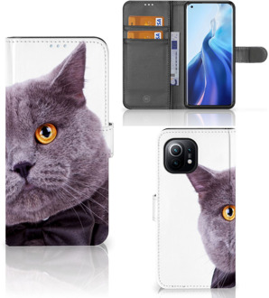 B2Ctelecom Telefoonhoesje Xiaomi Mi 11 Flipcover Case Kat