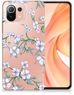 B2Ctelecom Telefoonhoesje Xiaomi Mi 11 Lite Foto hoesje Blossom White