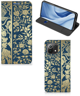 B2Ctelecom Telefoonhoesje Xiaomi Mi 11 Lite Foto hoesje Golden Flowers