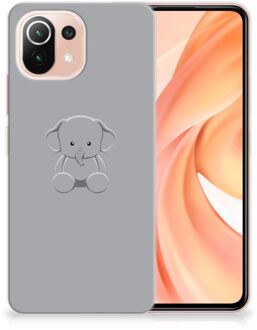 B2Ctelecom Telefoonhoesje Xiaomi Mi 11 Lite Hippe Hoesjes Baby Olifant