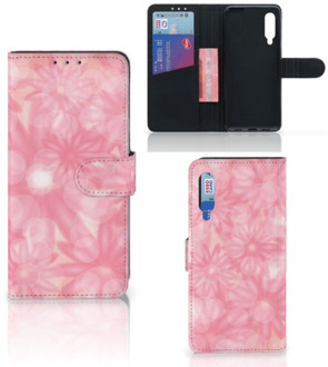 B2Ctelecom Telefoonhoesje Xiaomi Mi 9 Wallet Book Case Spring Flowers