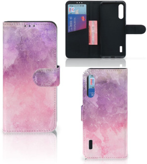 B2Ctelecom Telefoonhoesje Xiaomi Mi A3 Flipcase Pink Purple Paint