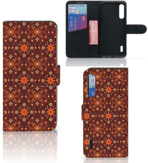 B2Ctelecom Telefoonhoesje Xiaomi Mi A3 Wallet Book Case Batik Brown