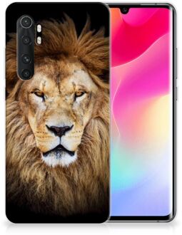 B2Ctelecom Telefoonhoesje Xiaomi Mi Note 10 Lite Hippe Hoesjes Customize Super als Vaderdag Cadeau Leeuw