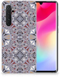 B2Ctelecom Telefoonhoesje Xiaomi Mi Note 10 Lite Hoesje Flower Tiles