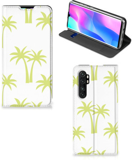 B2Ctelecom Telefoonhoesje Xiaomi Mi Note 10 Lite Magnet Case Palmtrees