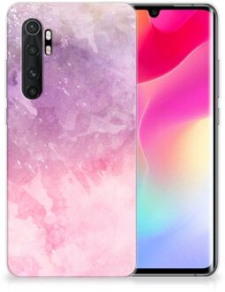 B2Ctelecom Telefoonhoesje Xiaomi Mi Note 10 Lite Silicone Back Cover Pink Purple Paint