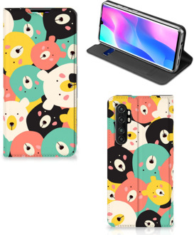 B2Ctelecom Telefoonhoesje Xiaomi Mi Note 10 Lite Wallet Bookcase Bears