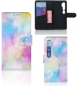 B2Ctelecom Telefoonhoesje Xiaomi Mi Note 10 Pro Bookcase Personaliseren Watercolor Light